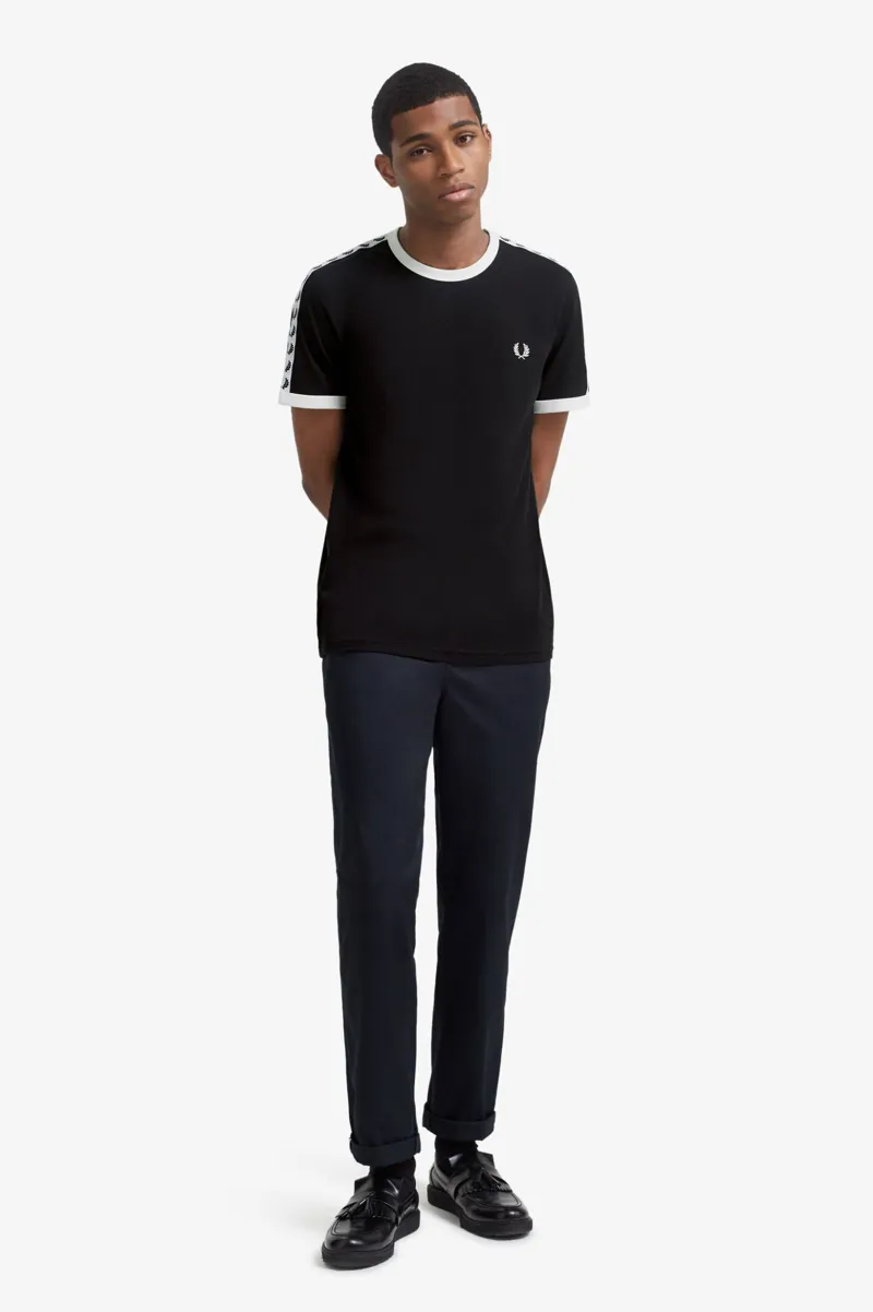 Fred Perry M6347-220 Taped Ringer T-shirt Black-2