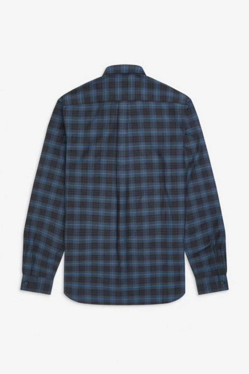Fred Perry M7557-963 Tartan Check Shirt Midnight Blue-1