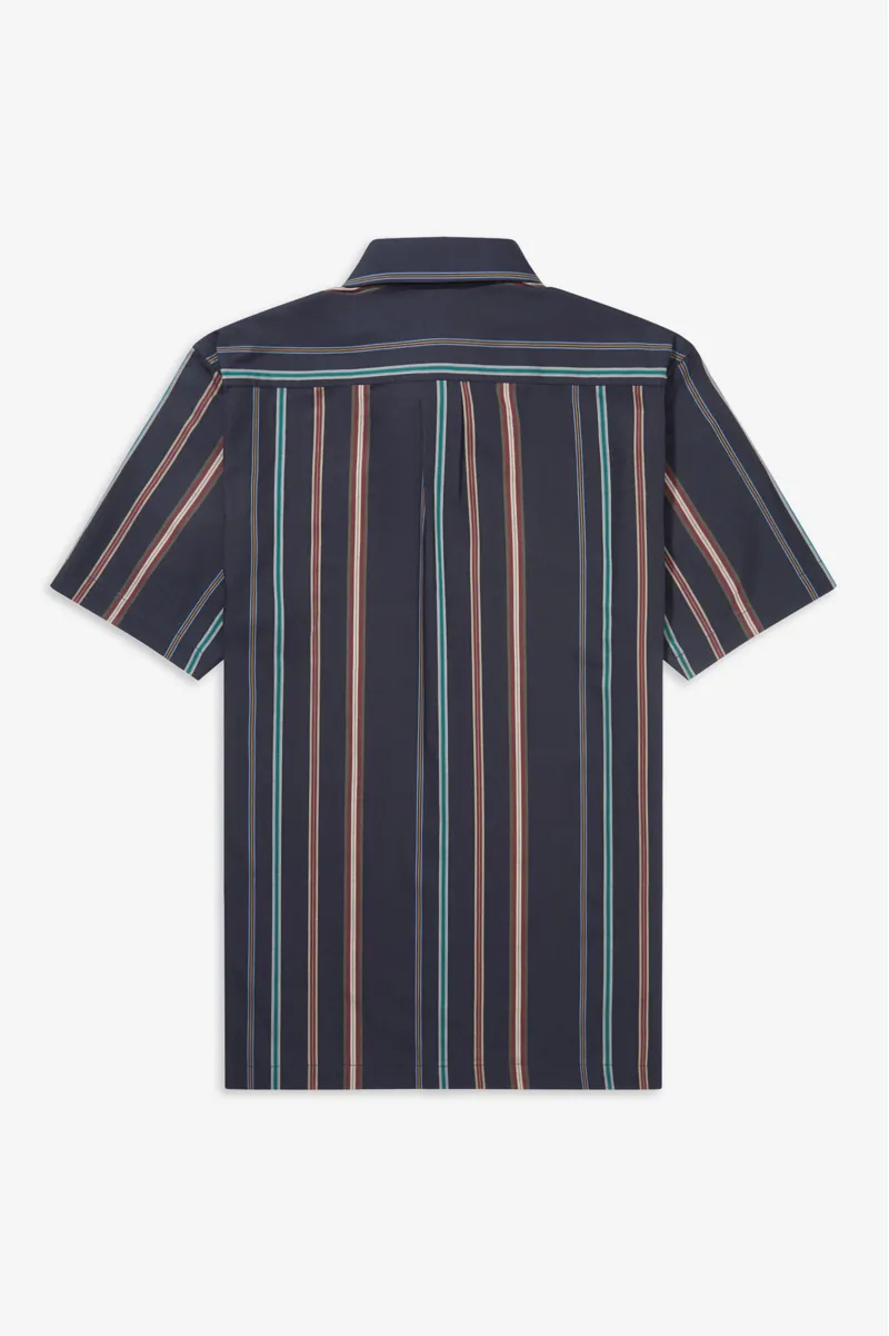 Fred Perry M8563-608 Striped Shirt Navy-1