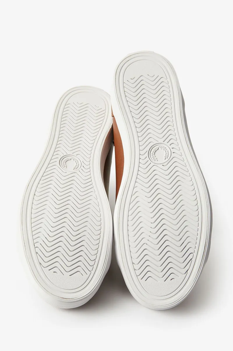 Fred Perry B6158-448 Baseline Leather Trainers Tan-5