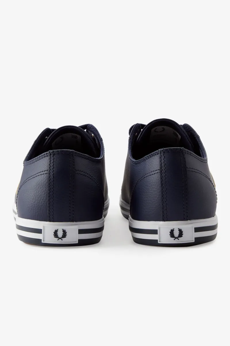 Fred Perry B7163-228 Kingston Leather Trainers Carbon Blue-1