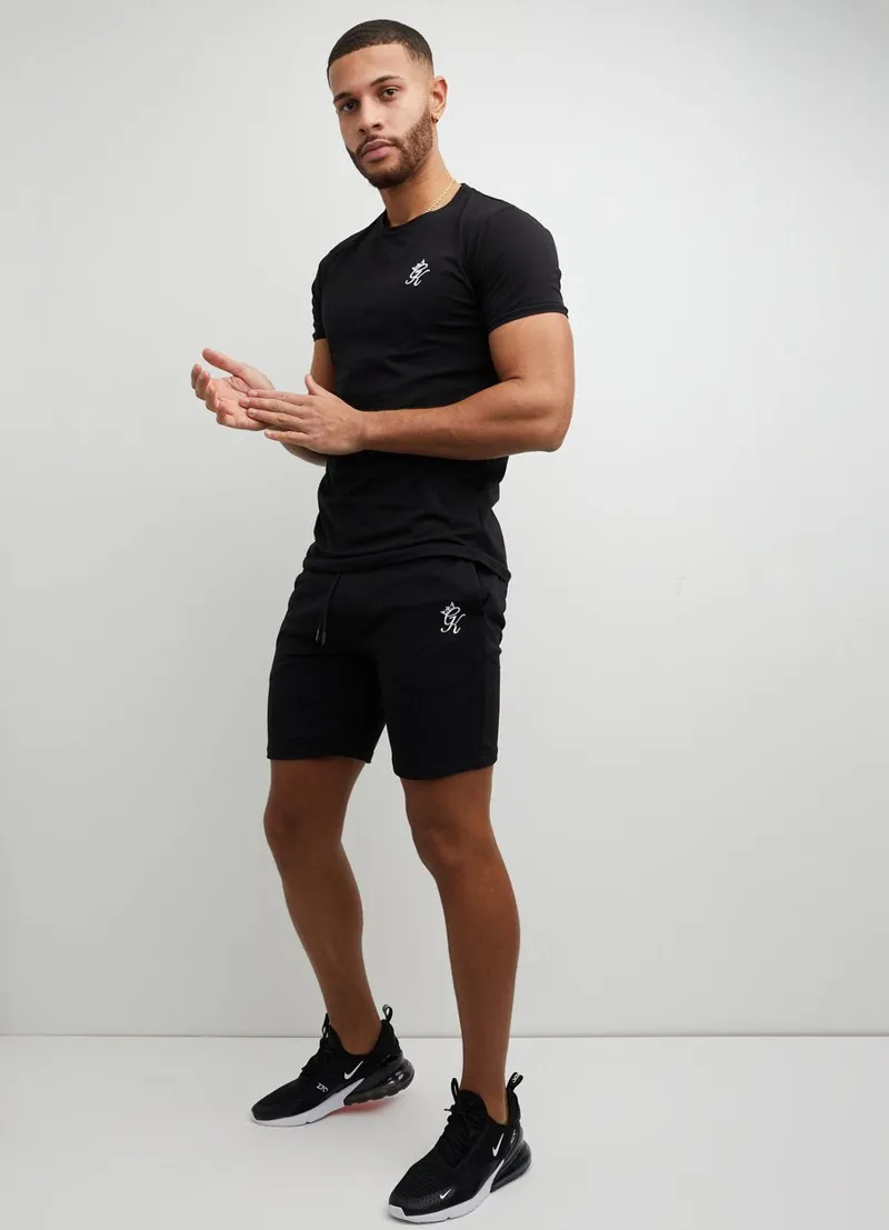 Gym King Jersey Short Black-1