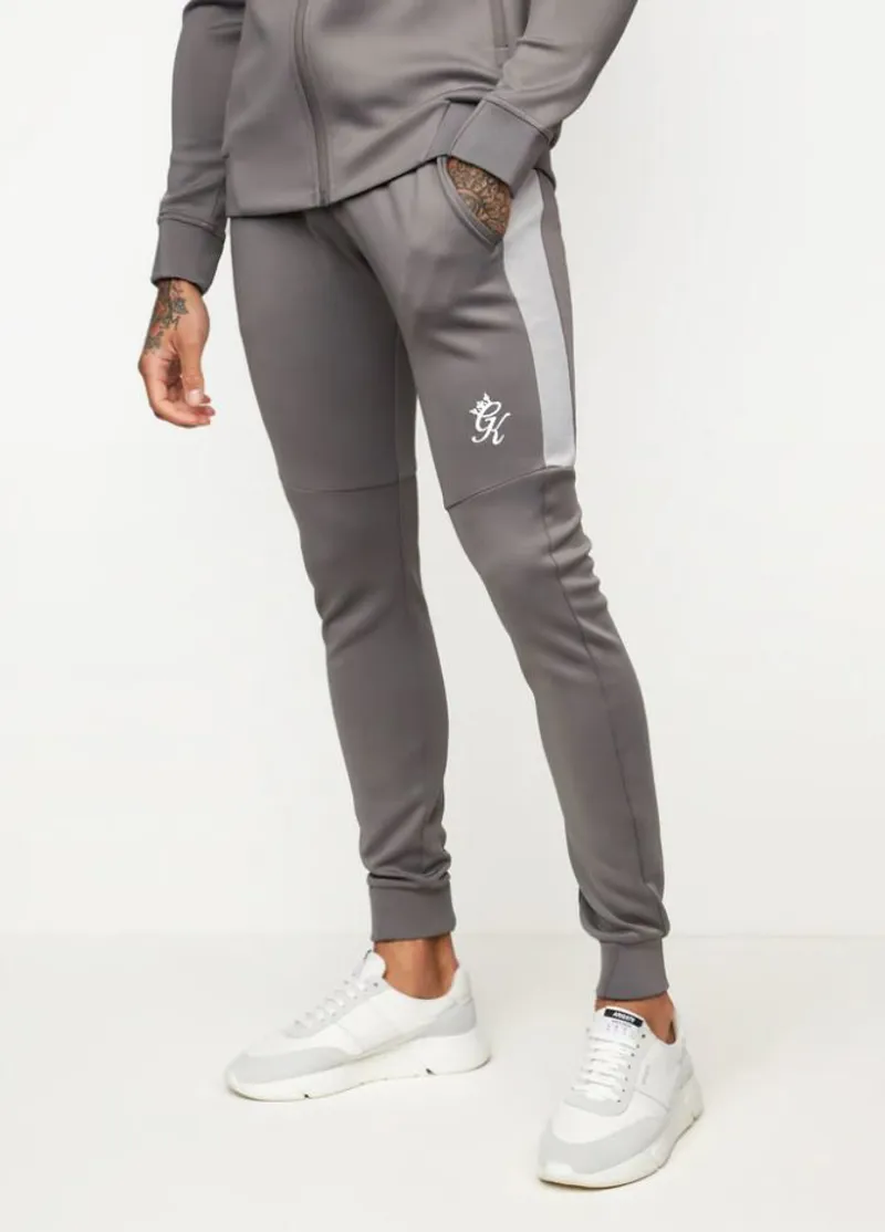 Gym King Core+ Poly Tracksuit Bottoms Fossil Grey 