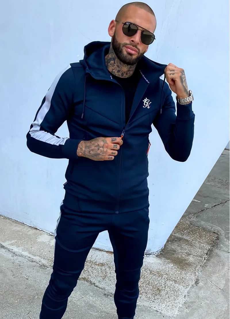 Gym King Koen Poly Tracksuit Top Navy-4