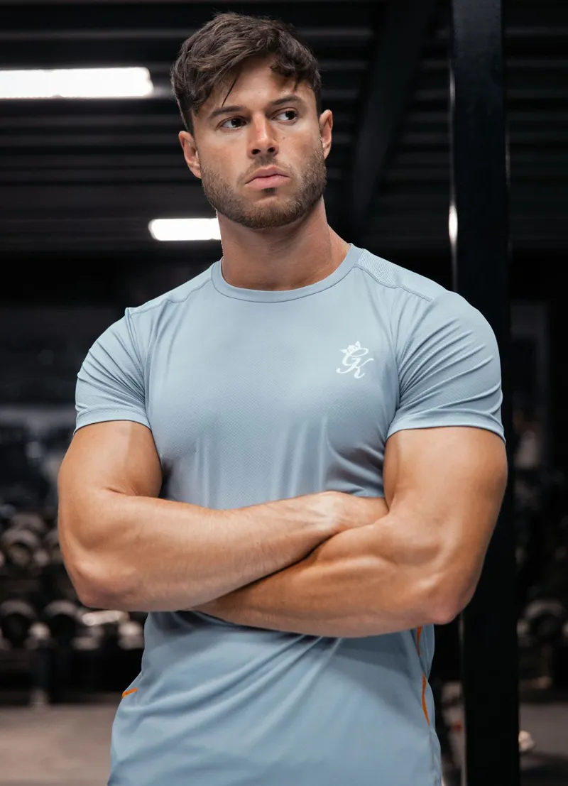 Gym King Sport Flex T-Shirt Pebble-1