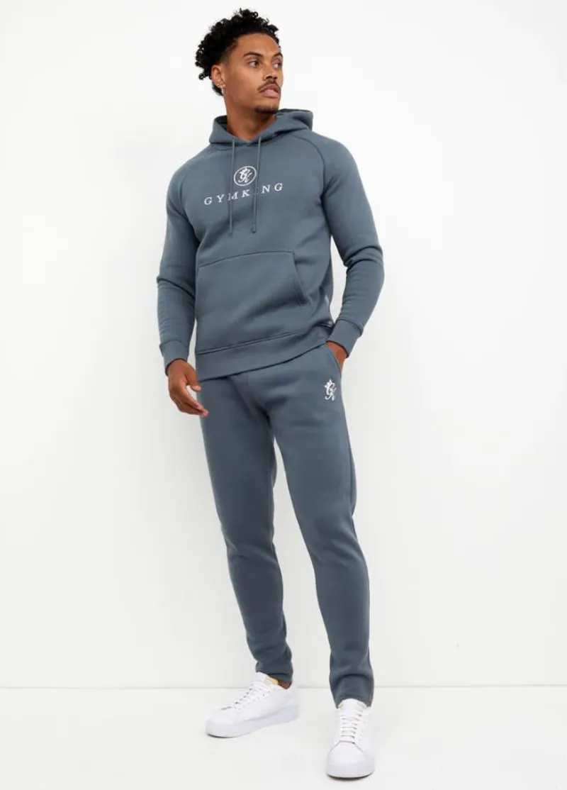 Gym King Pro Logo Joggers Stormy Grey-1