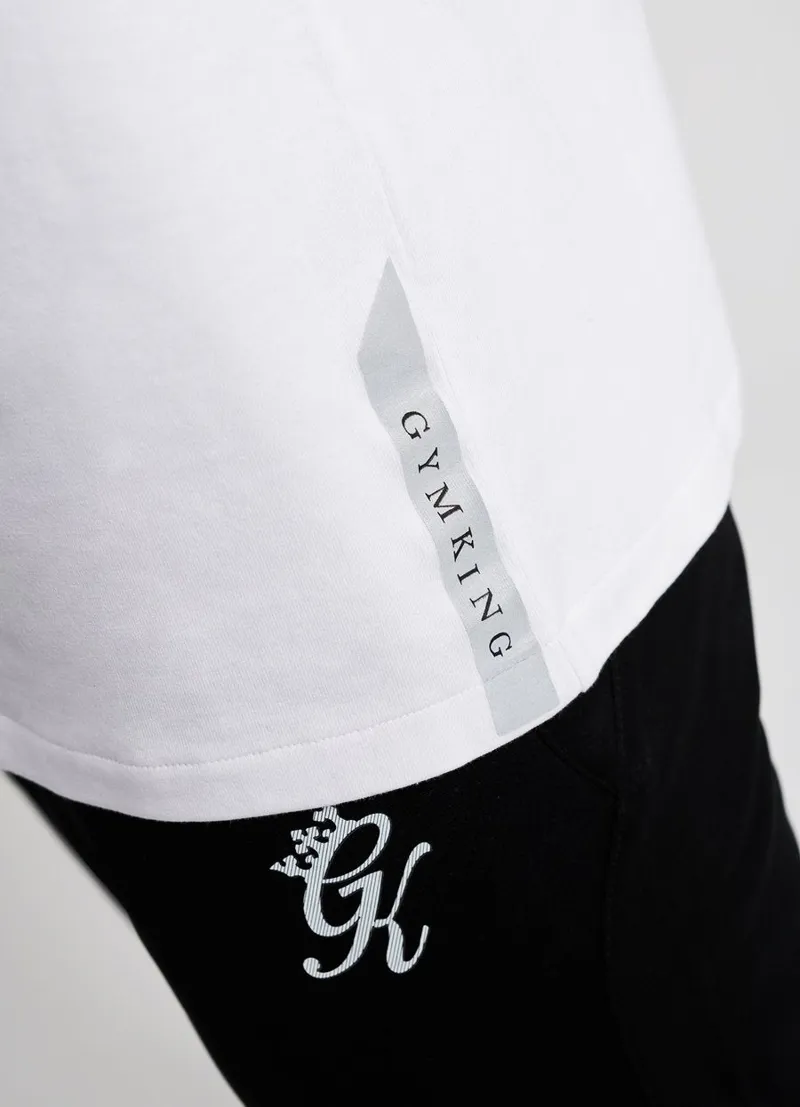 Gym King Sports Logo T-Shirt White-2