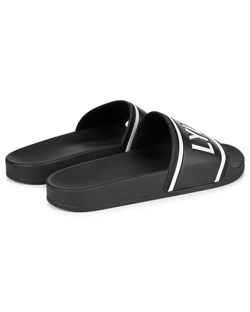 Lyle and Scott Wallace II Pool Sliders Black-3