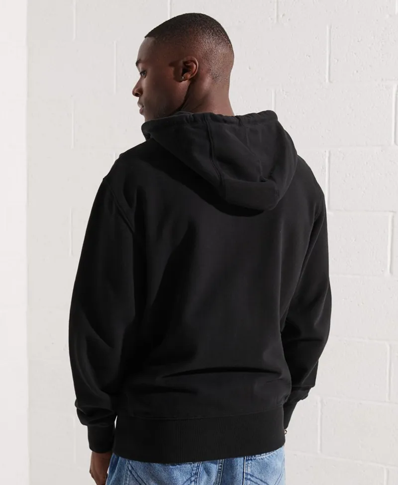 Superdry Essential Core Zip Hoodie Black MEDIUM ONLY LAST ONE-3