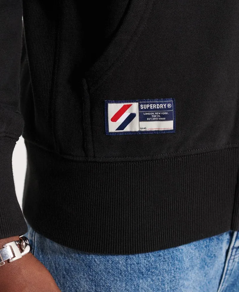 Superdry Essential Core Zip Hoodie Black MEDIUM ONLY LAST ONE-1