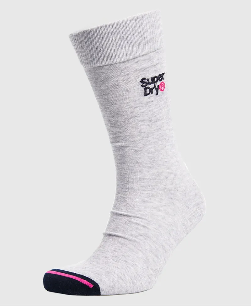 Superdry Organic Cotton City Sock Triple Pack Grey Marl-1