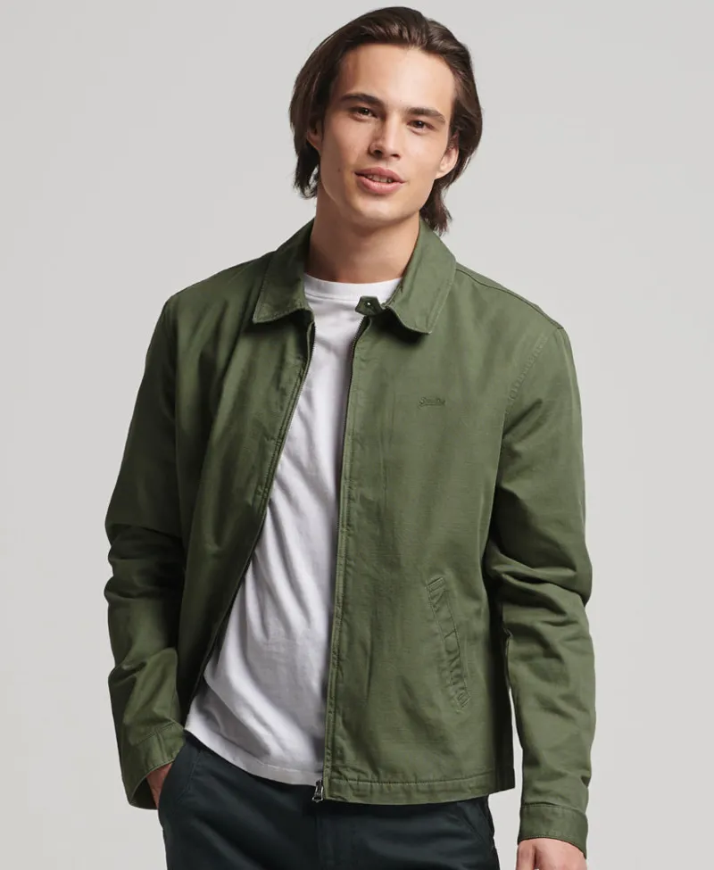 Superdry M5011340A ZTV Mens Classic Harrington Jacket Khaki