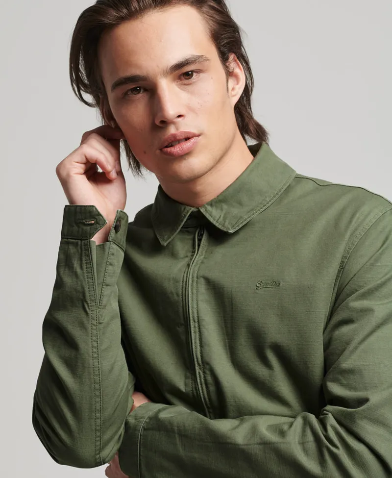 Superdry montauk harrington khaki best sale