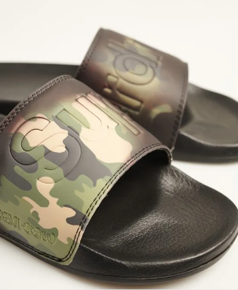 Superdry Magic Beach Sliders Black/Camo-3