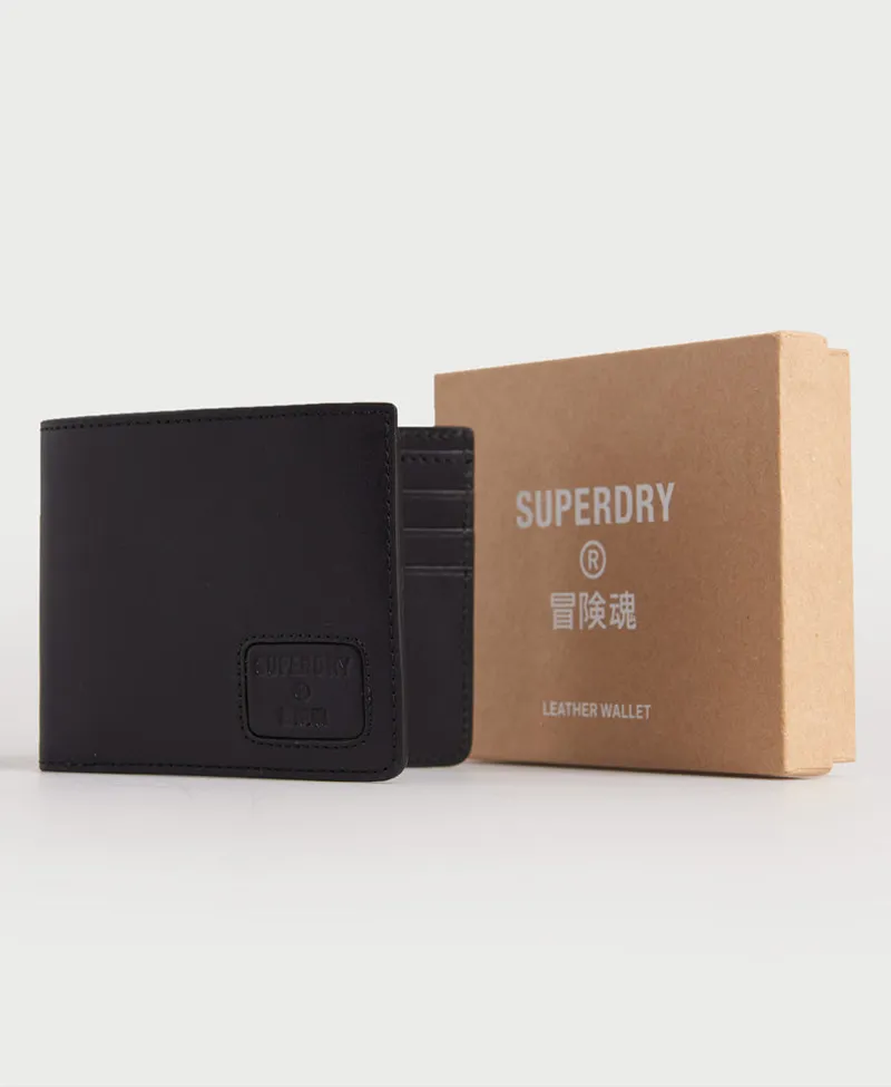 Superdry Nyc Bifold Leather Wallet Black-1