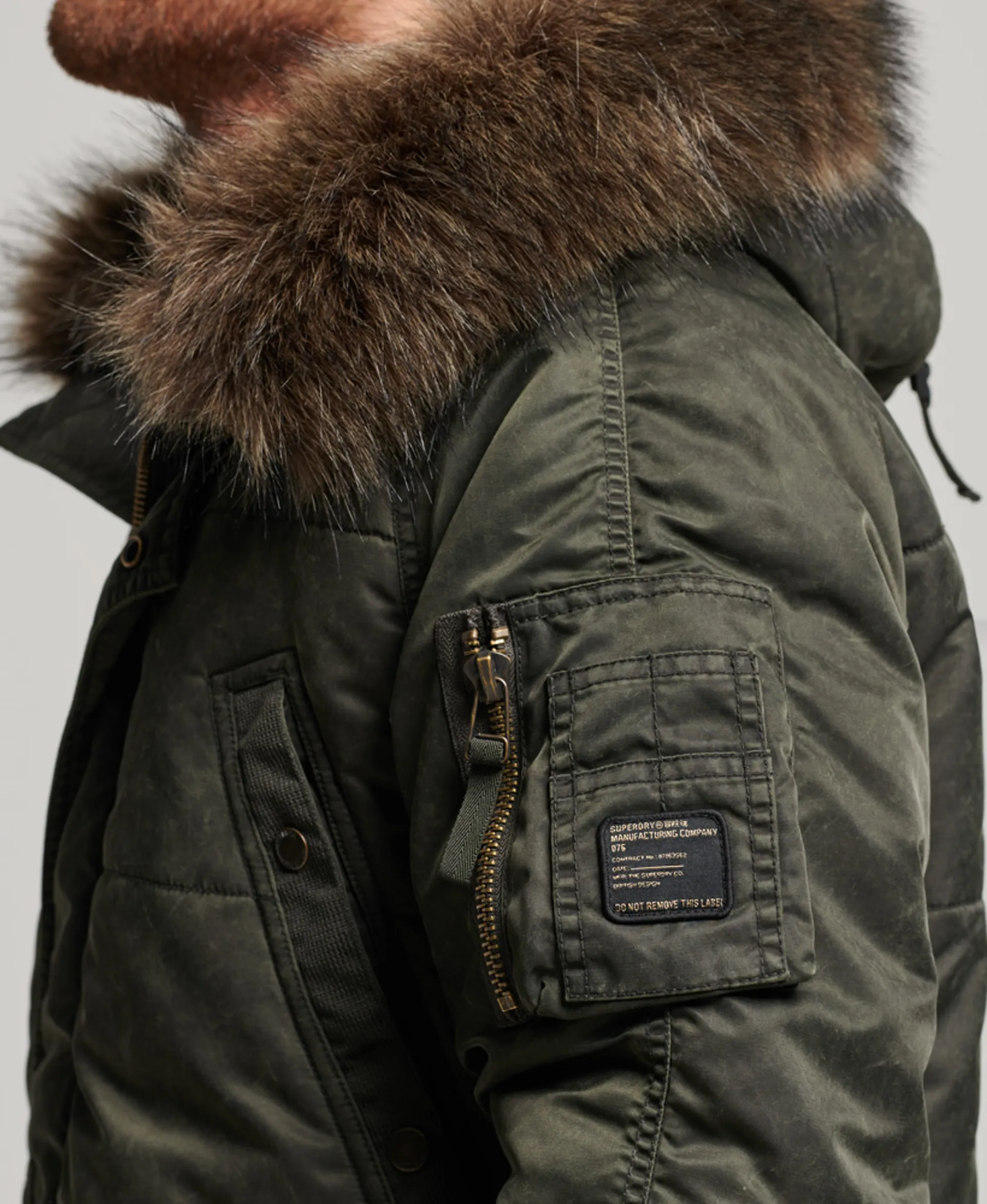 Chinook Xxl Superdry Coat Mens Chinook Parka Coat In Navy Superdry IE
