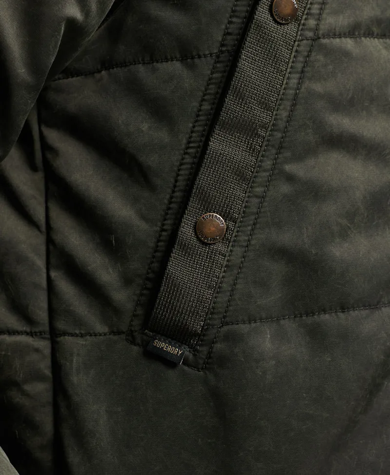 Superdy Vintage Chinook Parka Coat Dark Khaki-5
