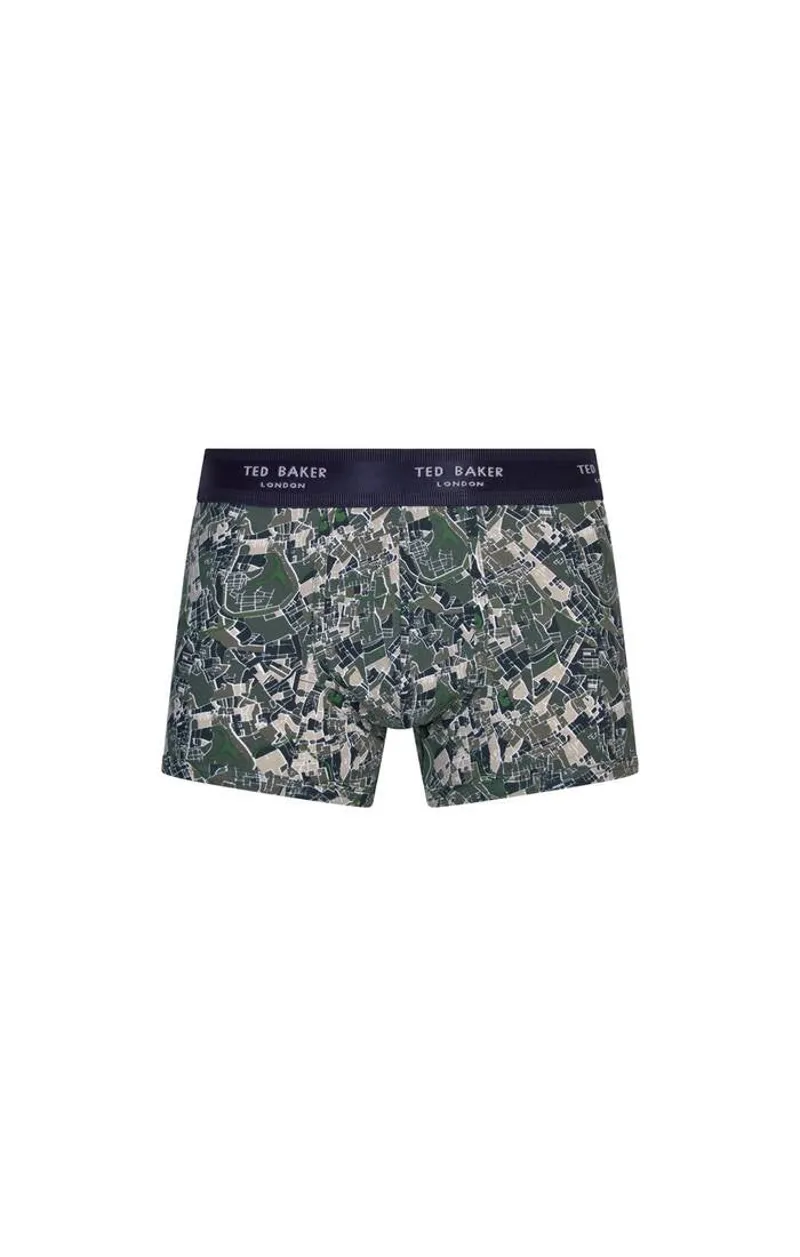 Ted Baker 3 Pack Fitted Trunks Wd/Blk/Duff SMALL ONLY-3
