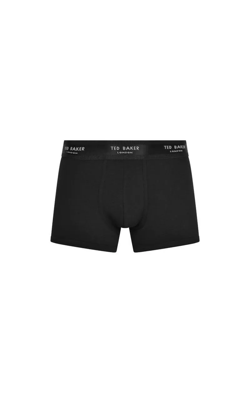 Ted Baker 3 Pack Fitted Trunks Wd/Blk/Duff SMALL ONLY-4