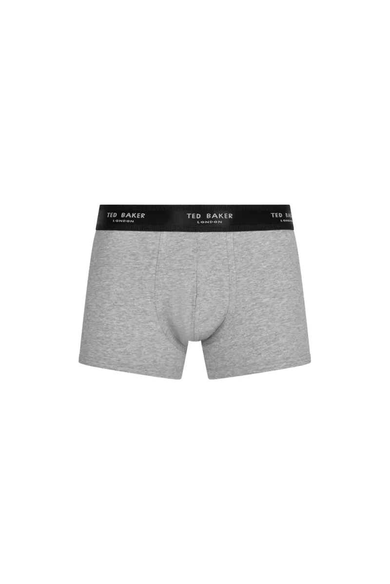 Ted Baker 3 Pack Fitted Trunks Hg/Blk/Burg SMALL ONLY -4
