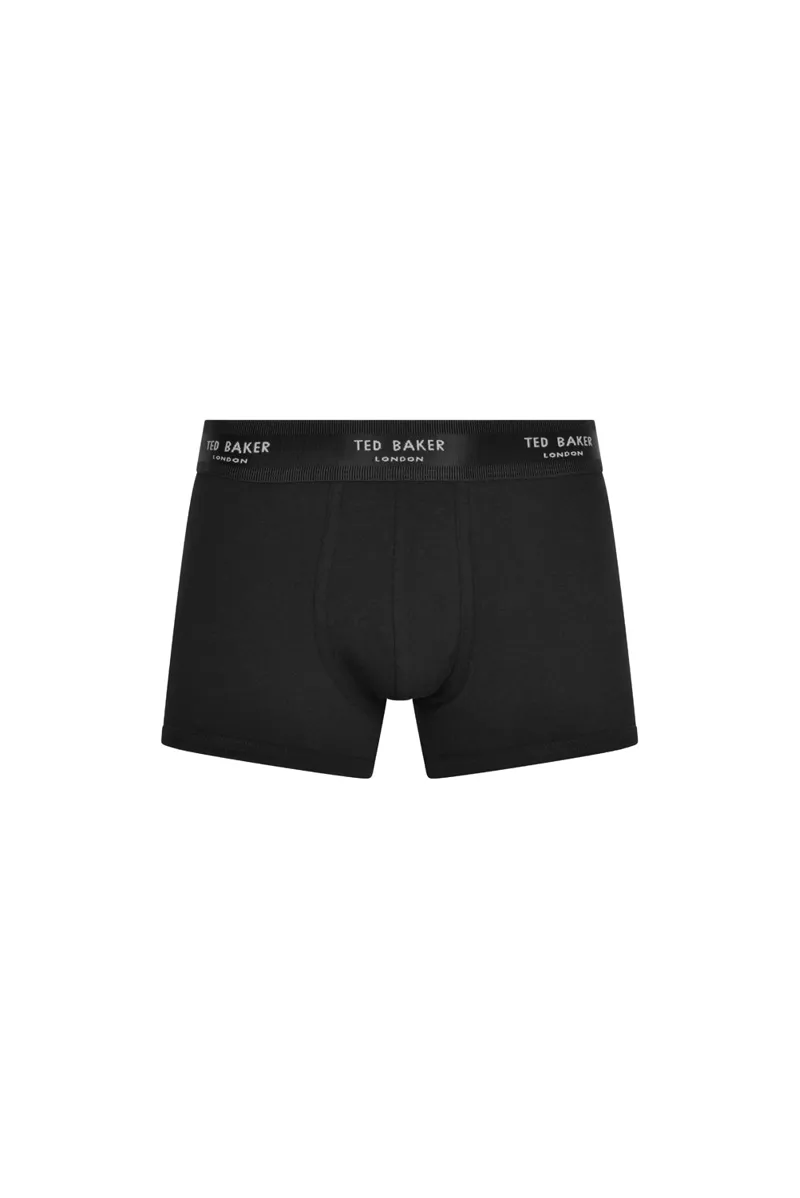 Ted Baker 3 Pack Fitted Trunks Hg/Blk/Burg SMALL ONLY -5