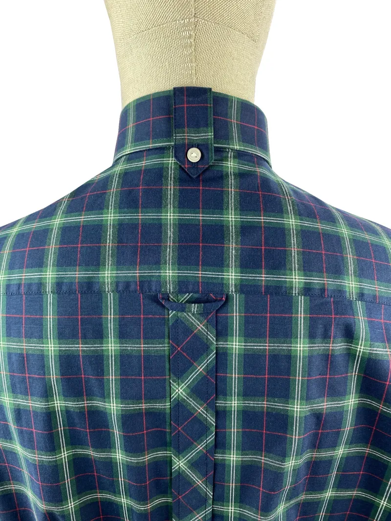 Trojan Tartan Check S/S Shirt Navy-3