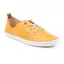 Lunar St Ives leather pump plimsoll Tangerine