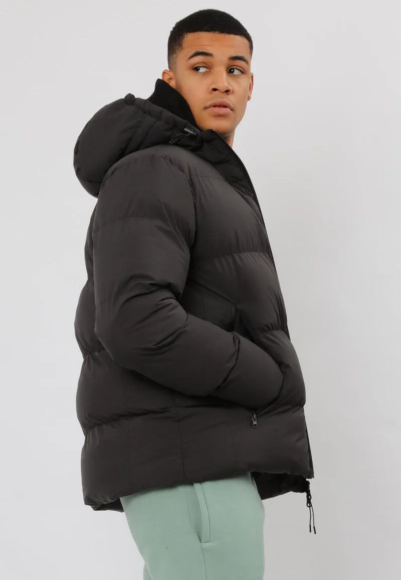 Religion Performance Padded Hooded Coat Black Oyster-3