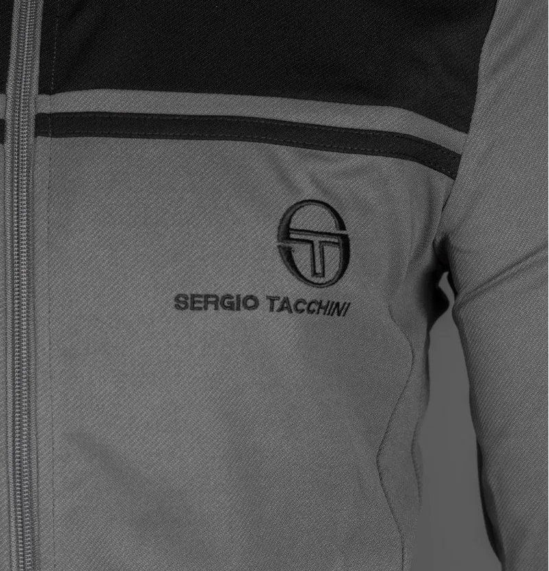 Sergio Tacchini Young Line Track Top Grey/Black-2