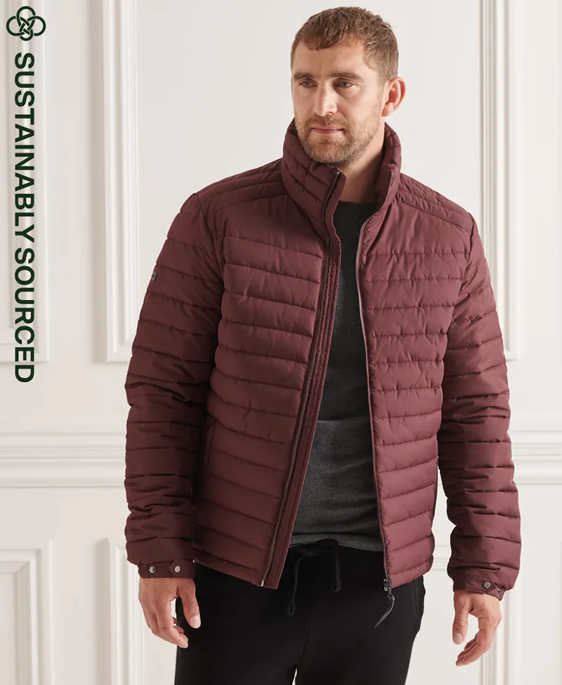 Superdry Studios Non Hooded Fuji Jacket Deep Burgundy