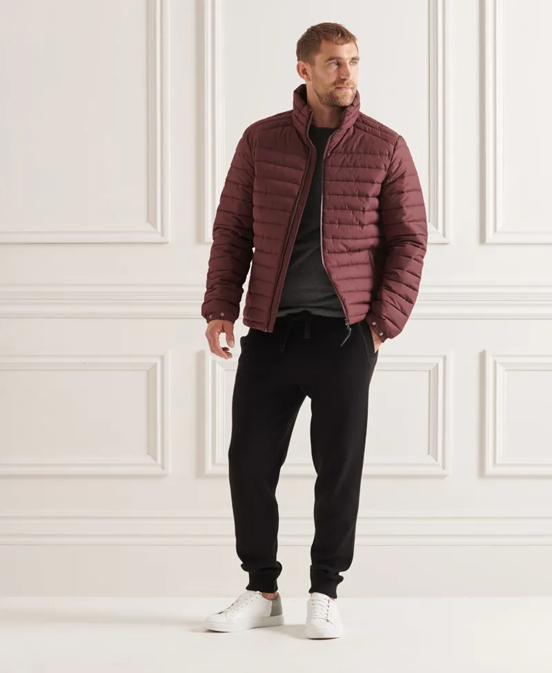 Superdry Mens M5011103A Studios Non Hooded Fuji Jacket Burgundy