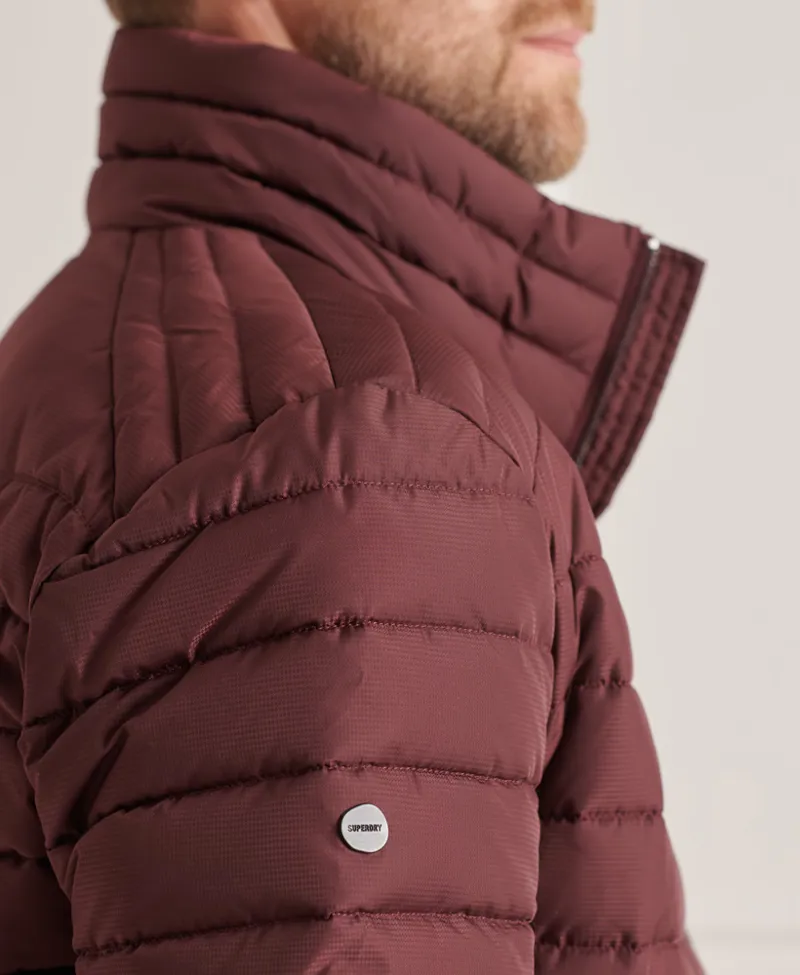 Superdry burgundy coat top