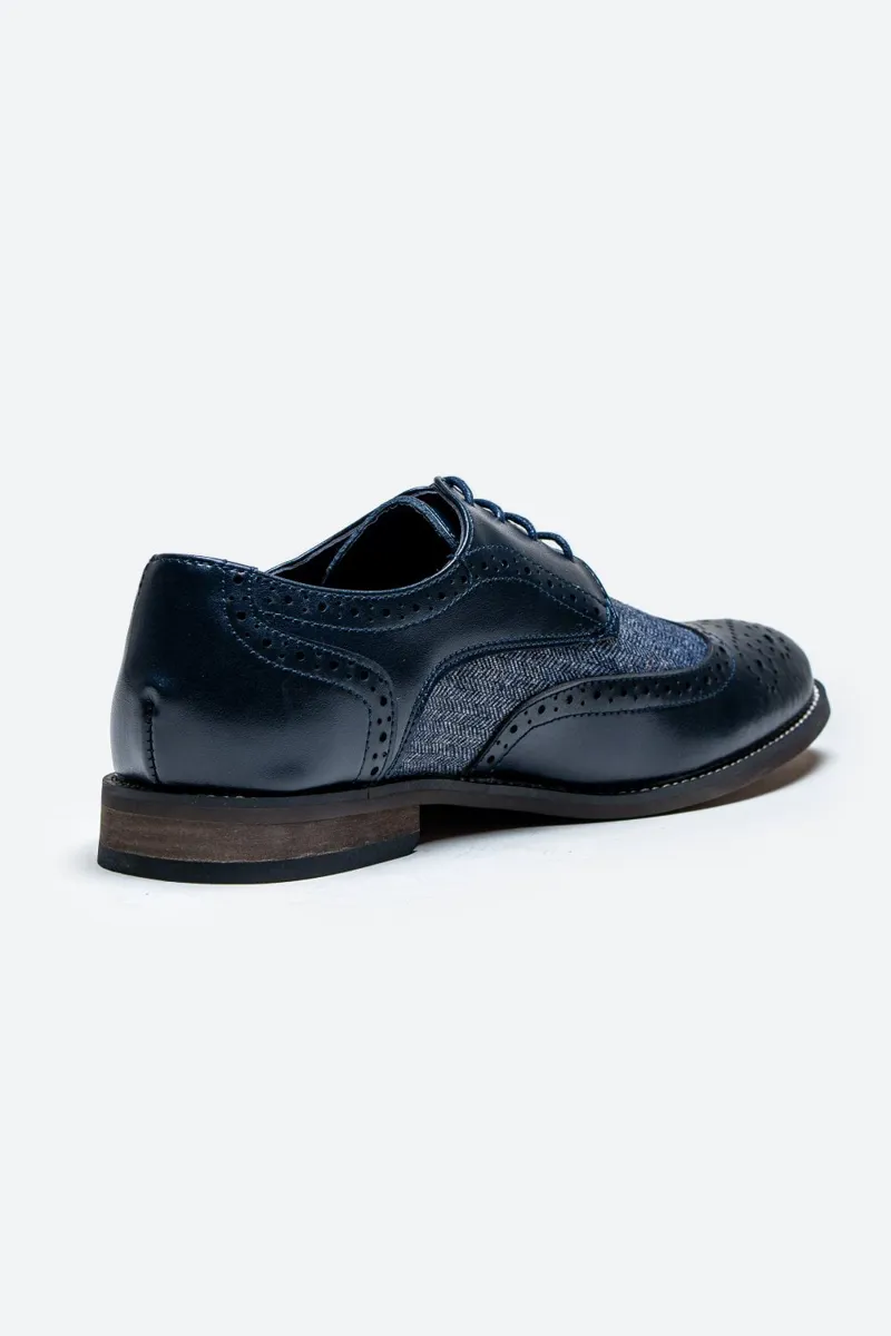 Cavani Oliver Brogue Navy Size 7 ONLY LAST PAIR-2