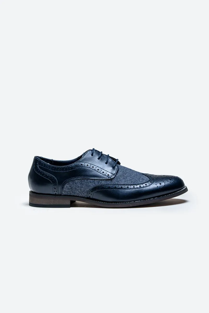 Cavani Oliver Brogue Navy Size 7 ONLY LAST PAIR-3