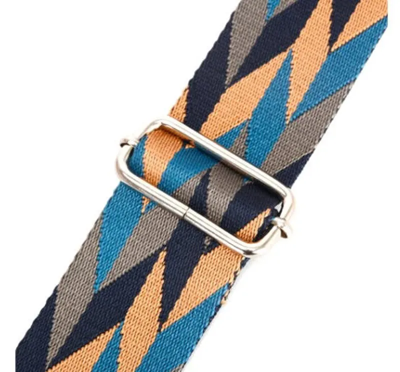 David Jones wide bag strap Teal/Tan/Blue-1