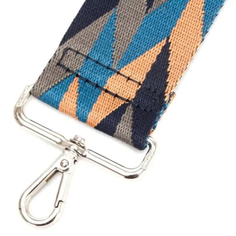 David Jones wide bag strap Teal/Tan/Blue-2