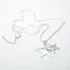 Eliza Gracious double star necklace Silver