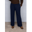Goose Island wide leg turn up trousers Navy
