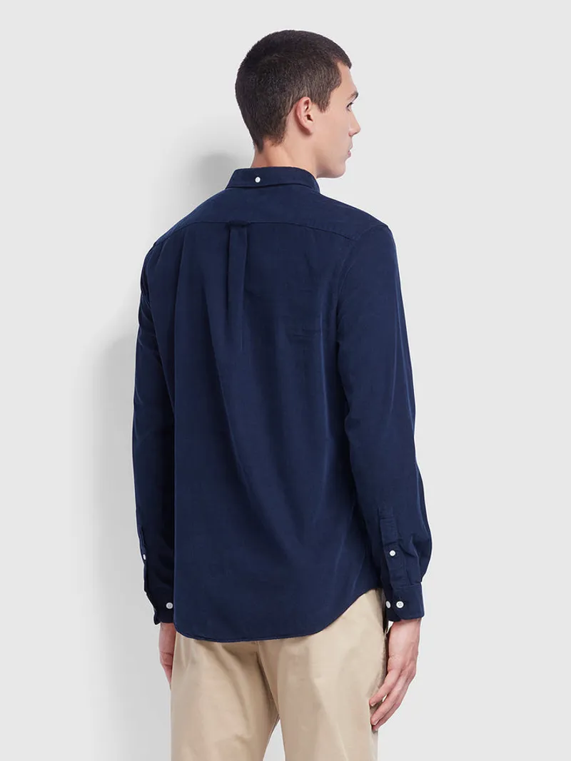 Farah Fontella Corduroy Shirt Navy-1