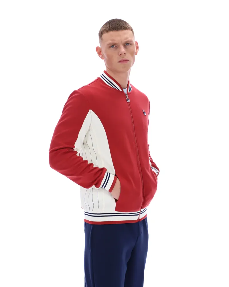 Fila Settanta Baseball Track Jacket Garnet-3
