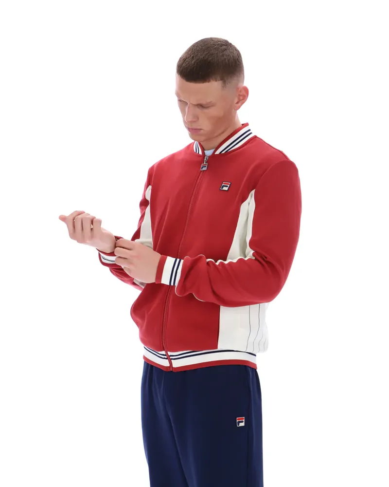 Fila Settanta Baseball Track Jacket Garnet-4