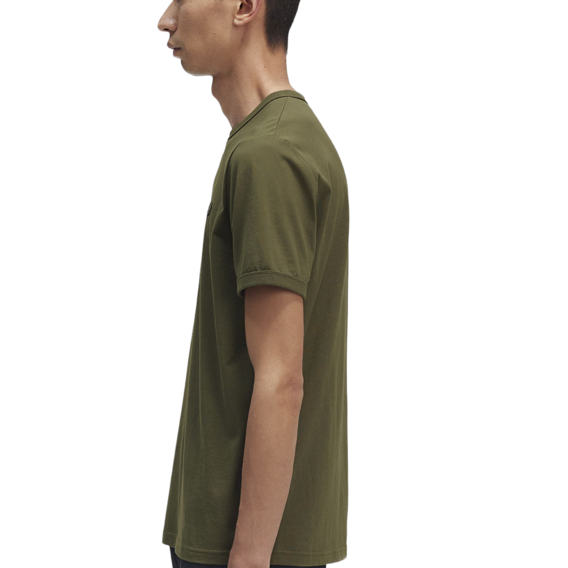 Fred Perry M3519-Q55 Ringer T-shirt Uniform Green XXL ONLY LAST ONE-3