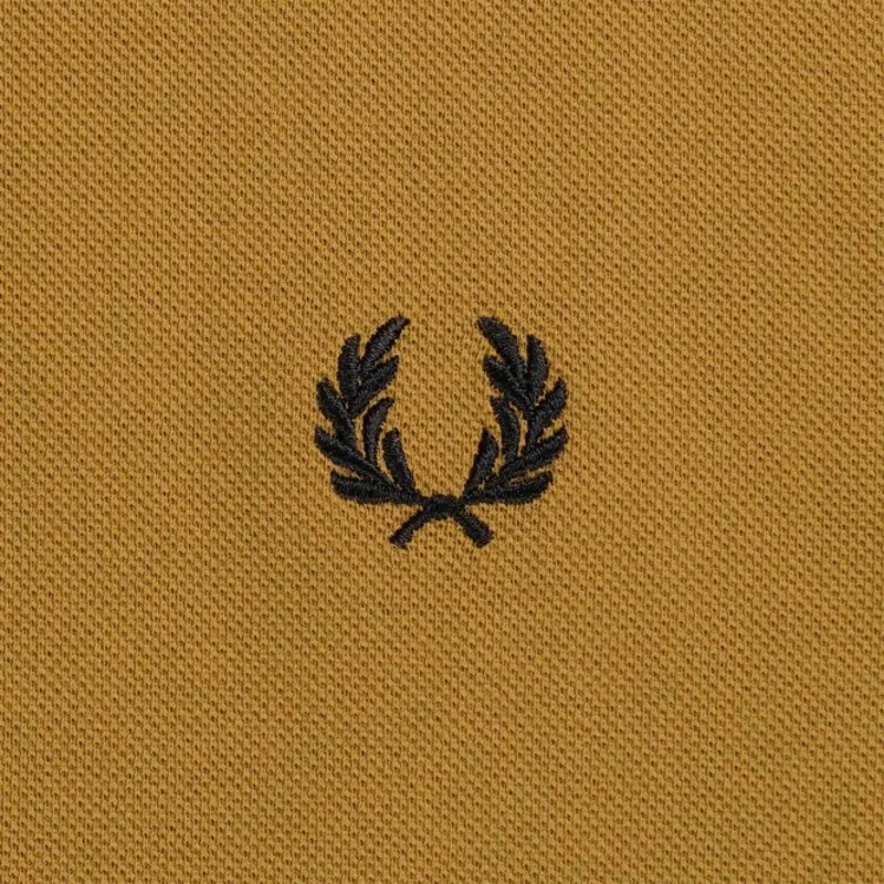 Fred Perry Long Sleeve Polo T-shirt Dark Caramel XXL ONLY LAST ONE-2