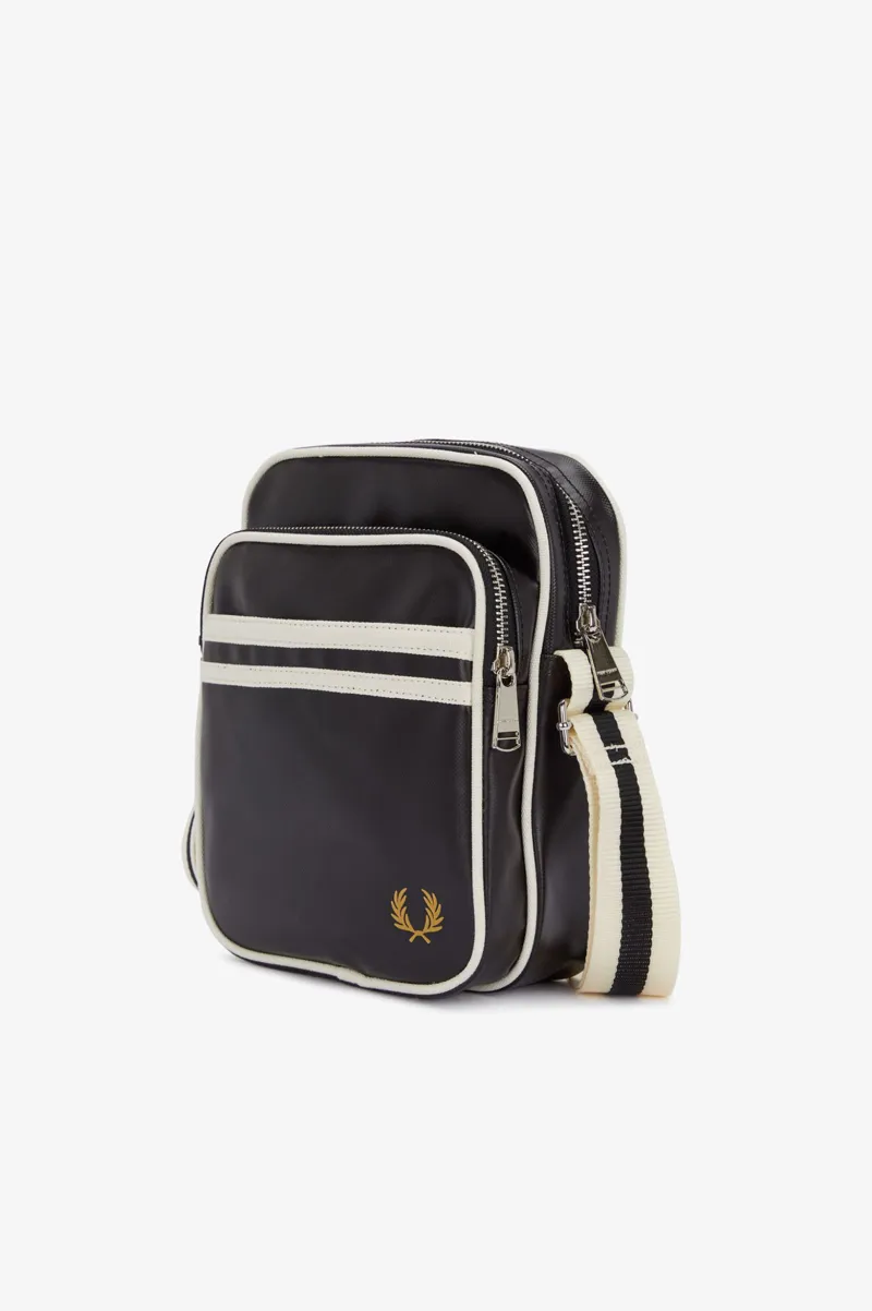 Fred Perry Classic Side Bag Black Ecru-1