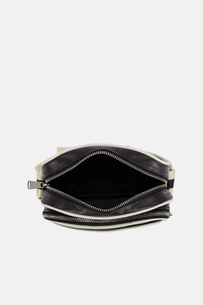 Fred Perry Classic Side Bag Black Ecru-3