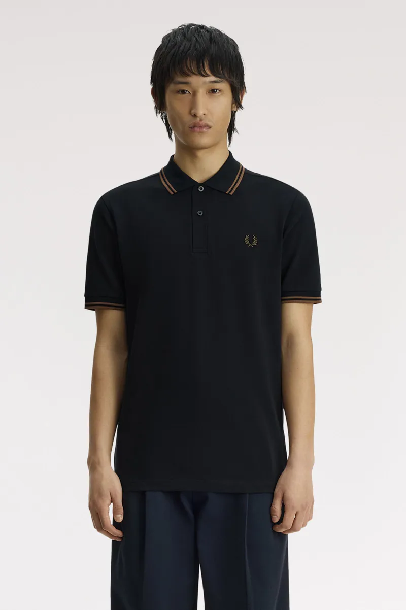 Fred Perry M3600-48D Polo T-shirt Navy / Bronze / Bronze-1