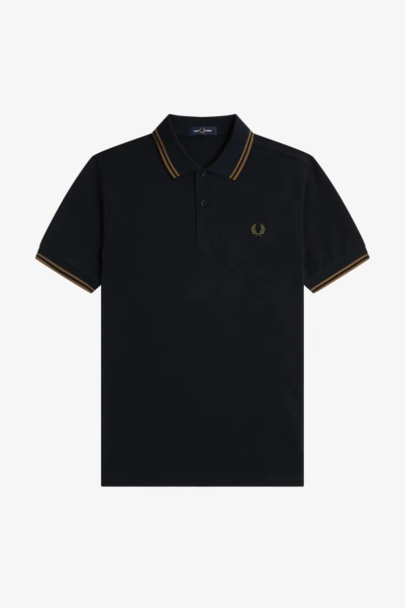 Fred Perry M3600-48D Polo T-shirt Navy / Bronze / Bronze