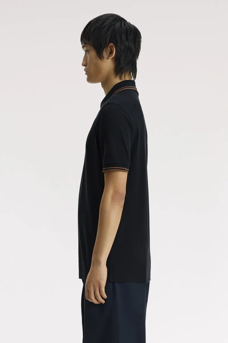 Fred Perry M3600-48D Polo T-shirt Navy / Bronze / Bronze-6