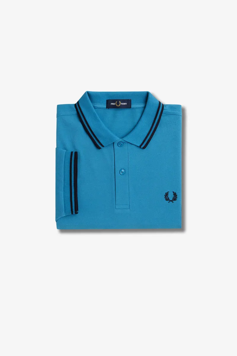 Fred Perry M3600-V35 Polo T-shirt Runaway Bay Ocean / Navy-8