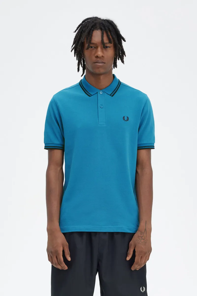 Fred Perry M3600-V35 Polo T-shirt Runaway Bay Ocean / Navy-2